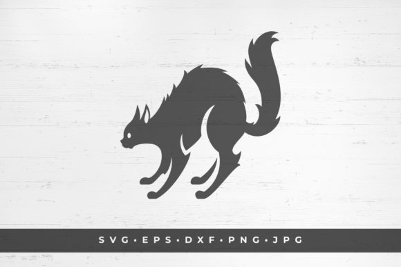 Black Hissing Cat Halloween Vector Review
