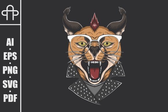 Caracal Cat Punk Head Embroidery Review