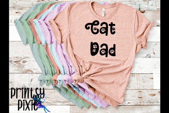 Cat Dad in Paw Print Font Review