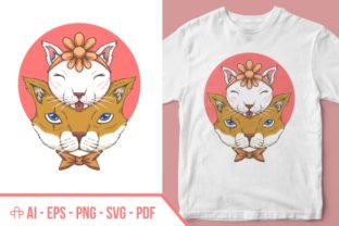 Cat Father and Child Illustration Review