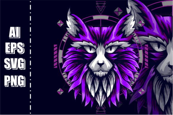 Cat Illustration Vector Head Review