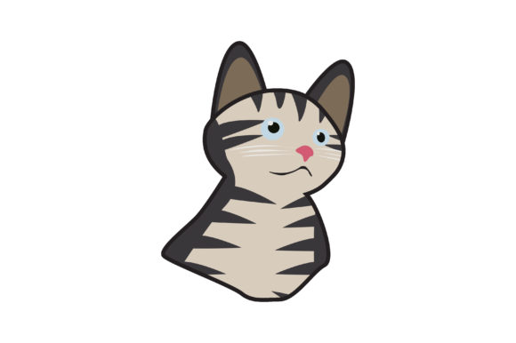 Cat Vector Illustration in Gray Review