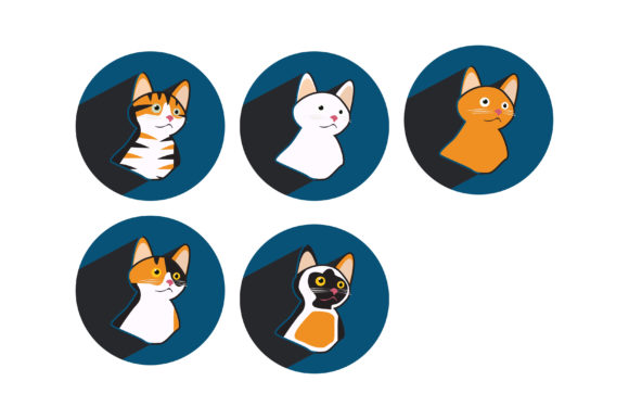 Cat Vector with Blue Background Bundle Review