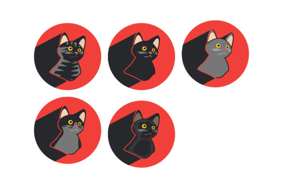 Cat Vector with Red Background Bundle Review