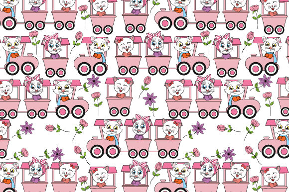 Cute Cat on the Train Pattern Review