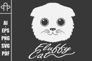 Fluffy Head White Cat Illustration Review