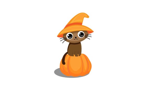 Halloween Cat Cute Vector Illustration Review