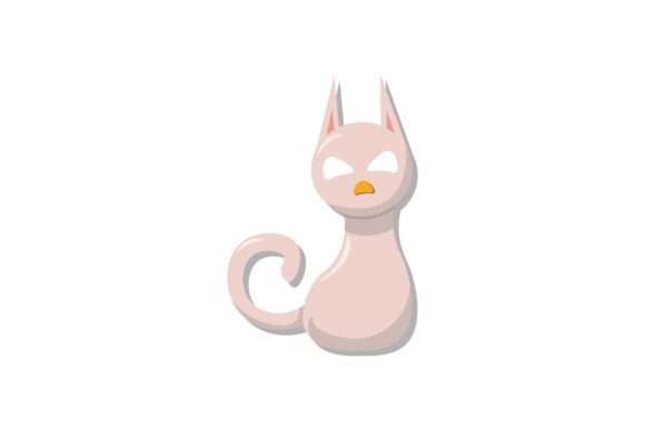 Halloween Pink Cat Illustration Vector Review