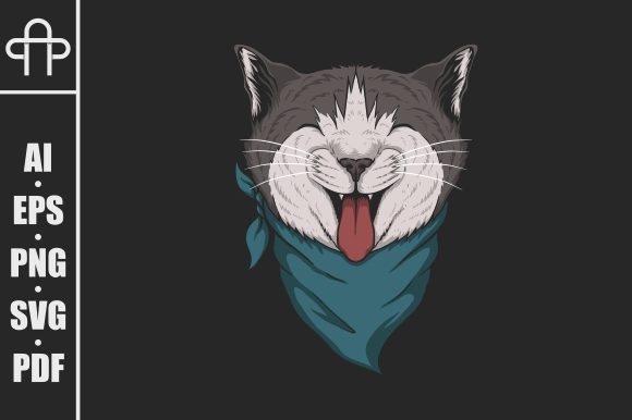 Head Cat Bandana Illustration Review