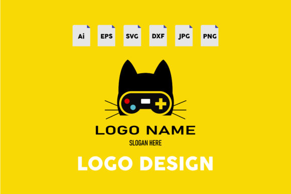 Logo Petshop Cat Yellow Review for Embroidery Projects