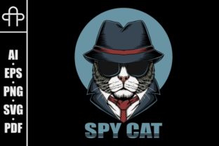 Spy Cat Head Vector Illustration Review
